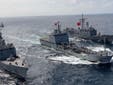 La fragata española Santa María se despliega junto a siete buques de guerra turcos en aguas de Somalia